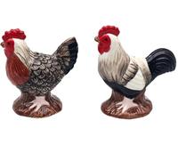 Lesser & Pavey British Designed Salt and Pepper Sets | Salt and Pepper Shaker for All Type of Kitchens | Salt Shaker & Pepper Shaker Perfect for Home or Businesses - Cockerel