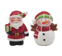 Lesser & Pavey British Designed Salt and Pepper Sets | Salt and Pepper Shaker for All Type of Kitchens | Salt Shaker & Pepper Shaker Perfect for Home or Businesses - Santa & Snowman