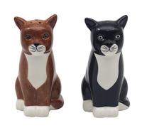 Lesser & Pavey British Designed Salt and Pepper Sets | Salt and Pepper Shaker for All Type of Kitchens | Salt Shaker & Pepper Shaker Perfect for Home or Businesses - Cat