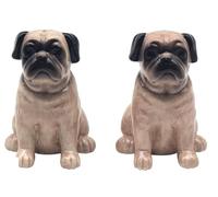 Lesser & Pavey Salt & Pepper Set for All Types of Kitchen | Ceramic Salt & Pepper Shaker Set | Lovely Salt & Pepper Pots | Salt Shaker & Pepper Shaker Suitable for Home (Pug)