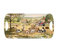Lesser & Pavey British Designed Serving Tray | Dinner Tray For Multiple Uses Around The Home | Trays For Food Serving Or Drinks Serving | Collie & Sheep Medium Serving Tray - Macneil Studios