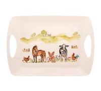 Lesser & Pavey British Designed Serving Tray | Dinner Tray For Multiple Uses Around The Home | Trays For Food Serving Or Drinks Serving | Farmyard Medium Serving Tray - Macneil Studios