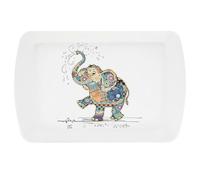Lesser & Pavey British Designed Small Serving Tray | Dinner Tray For Multiple Uses Around The Home | Eddie Elephant Trays For Food Serving Or Drinks Serving - Bug Art