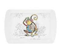 Lesser & Pavey British Designed Small Serving Tray | Dinner Tray For Multiple Uses Around The Home | Monty Monkey Trays For Food Serving Or Drinks Serving - Bug Art