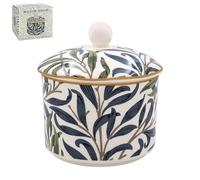 Lesser & Pavey British Designed Willow Bough Sugar Bowl with Lid | Ceramic Sugar Pot with Modern Designs | Sugar Bowls with Lids Perfect for Any Kitchen - William Morris