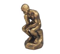 Lesser & Pavey Bronzed Thinker Home Decor Figurines & Ornaments For Home & Office | Decorative Accessories Statues For Indoor & Outdoor | Lovely Gifts for Women & Men