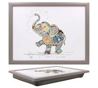 Lesser & Pavey Bug Art Eddie Elephant Laptray With Bean Bag for Serving Dishes | Lovely Lap Trays for Eating on Lap for Dinner or Breatfast | Newly Designed Food Trays for Lap