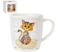 Lesser & Pavey Bug Art Kimba Kitten Barrel Coffee Mug