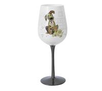 Lesser & Pavey Bug Art Murphy Mutt Wine Glass for Home, Kitchen, Restaurant & Parties | Lovely Wine Glassware for Drinks | Gift for Women, Men, Wedding & Christmas