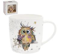 Lesser & Pavey Bug Art Otto Owl Mug | Ceramic, Home Or Work, Premium Design, All Occasions, Designed By Bug Art, Tea & Coffee