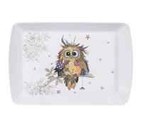 Lesser & Pavey Bug Art Otto Owl Tray For Serving Dishes | Serving Trays For Kitchen Accessories | Lovely Serving Platter For Serving Food & Tea Trays for Food Serving