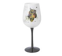 Lesser & Pavey Bug Art Otto Owl Wine Glass 400ml