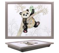 Lesser & Pavey Bug Art Po Zi Panda Laptray With Bean Bag for Serving Dishes | Lovely Lap Trays for Eating on Lap for Dinner or Breatfast | Newly Designed Food Trays for Lap