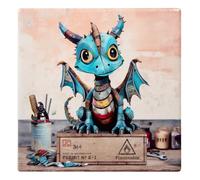 Lesser & Pavey Bug Art Scrap Dragon Coasters For Office Home & Kitchen | Lovely Coasters For Decorative Home Accessories Drinks Coasters For Tea & Coffee