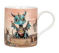 Lesser & PAVEY Bug Art Scrap Dragon Mug for Home & Kitchen | Stylish Ceramic Mugs for Tea & Coffee | Lovely Cup Set for Mens Gifts & Birthday Gifts for Women
