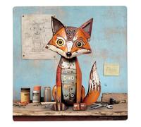 Lesser & Pavey Bug Art Scrap Fox Coaster For Office Home & Kitchen | Lovely Coasters For Decorative Home Accessories Drinks Coasters For Tea & Coffee
