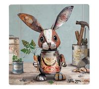 Lesser & Pavey Bug Art Scrap Rabbit Coaster For Office Home & Kitchen | Coaster For Decorative Home Accessories | Drinks Coasters For Tea & Coffee