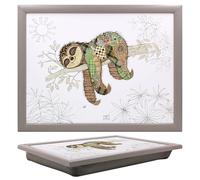 Lesser & Pavey Bug Art Simon Sloth Laptray With Bean Bag for Serving Dishes | Lovely Lap Trays for Eating on Lap for Dinner or Breatfast | Newly Designed Food Trays for Lap