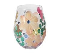 Lesser & Pavey Busy Lizzie Butterflies Stemless Glass Lynsey Johnstone for Home & Restaurants | Stylish Stemless Glasses for Drinks | Lovely Tableware Drinking Glasses Gifts for Women & Men