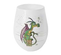 Lesser & Pavey Ceramic Stemless Cup Tumbler | Lovely Wine Tumbler Gifts for Women & Men | Duncan Dragon Drawing Drinkware Microwaveable Mug - Bug Art