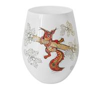 Lesser & Pavey Ceramic Stemless Cup Tumbler | Lovely Wine Tumbler Gifts for Women & Men | Sammy Squirrel Drawing Drinkware Microwaveable Mug - Bug Art