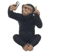 Lesser & Pavey Cheeky Monkey Home Decor Figurines & Ornaments For Home & Office | Decorative Home Accessories Statues For Indoor & Outdoor | Lovely Gifts for Women & Men, Black