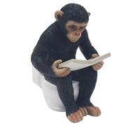 Lesser & Pavey Cheeky Monkey Loo-Time Ornament | Humorous Monkey Figurine | Decorative Home Ornament | Fun Tabletop Collectible | Gift for Monkey Lovers & Collectors