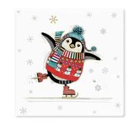 Lesser & Pavey Christmas Drink Coasters | British Designed Eco Cork Drinks Coasters For Modern Homes | Penguin Coasters For Drinks For All Types of Cups & Mug - Bug Art