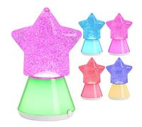 Lesser & Pavey Christmas Glitter Star Lamp for Home & Living Room | Festive Table Lamp for Home Décor | Stylish Night Light for Bedroom & Hallway | Lovely Gift for Women & Men