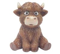 Lesser & Pavey Christmas Hamish Highland Cow 12cm Home Decor Figurines & Ornaments For Home & Office | Decorative Home Accessories Statues For Indoor & Outdoor | Lovely Gifts for Women & Men