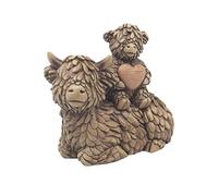 Lesser & Pavey Christmas Hughie Highland Cow Pair Home Decor Figurines & Ornaments For Home & Office | Decorative Home Accessories Statues For Indoor & Outdoor | Lovely Gifts for Women & Men