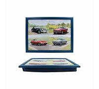Lesser & Pavey Classic Cars Laptray | Bean Bag Trays With Padded Cushion | Suitable For Drinks, Food, Breakfast & Laptop | Lovely Designed Lap Tray For Home & Office