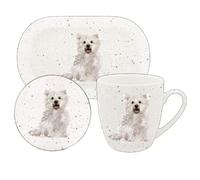 Lesser & Pavey Coaster, Tray & Mug Set | Coffee Table Tray, Mugs & Coasters Set Perfect for Any Home or Office | Westie Tea & Coffee Mug with Tray & Coast Set - Sarah Boddy