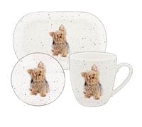 Lesser & Pavey Coaster, Tray & Mug Set | Coffee Table Tray, Mugs & Coasters Set Perfect for Any Home or Office | Yorkie Tea & Coffee Mug with Tray & Coast Set - Sarah Boddy