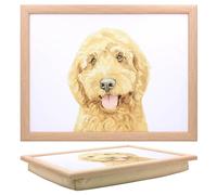 Lesser & Pavey Cockapoo Laptray Robert James Hull Lap Tray For Food Serving & Breakfast | Comfortable Lap Trays With Bean Bag Cushion | Durable Lap Trays For Eating On Lap For Adults