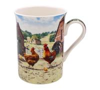 Lesser & Pavey Cockerel & Hen Mug | Ceramic Coffee Mugs for Home or Work | Premium Design Mug for All Occasions | Lovely Mugs for Tea, Coffee & Hot Drinks - Macneil Studios