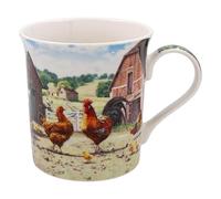 Lesser & Pavey Cockerel & Hen Mug | Ceramic Coffee Mugs for Home or Work | Premium Design Mugs for All Occasions | Lovely Mug for Tea, Coffee & Hot Drinks - Macneil Studios