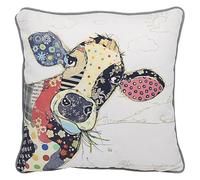 Lesser & Pavey Connie Cow Bug Art Pillow with Covers 45 x 45cm | Plush Comfort, British Designed, Decorative Home Styling, Relaxing Support, Quality Finish, Gift Ready