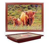 Lesser & Pavey Cushioned Lap Tray | Lovely Lap Trays With Padded Cushion, Perfect For Eating On The Sofa | Lap Trays For Eating Homes - Cow & Calf