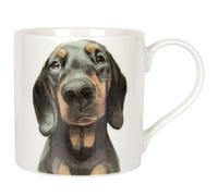 Lesser & PAVEY Dachshund Mug Robert James Hull, Tea and Coffee Mugs for Hot Drinks | Fine China Printed Mugs for Kitchen & Home | Reusable Ceramic Cups for Every Occasion | Gifts for Women & Men