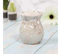 Lesser & Pavey - Desire Aroma - Glass Wax Melt & Oil Warmer - Mosaic Pearl Design - Small 11cm High - Single Item