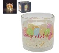 Lesser & Pavey Desire Aroma LED Gel Candle Congratulations | Scented Aromatherapy Candle with LED Glow | Long Burning Decorative Candle Gift | Relaxing Home Fragrance & Stylish Home Decor Accessory