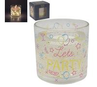 Lesser & Pavey Desire Aroma LED Gel Candle Let’s Party | Long Burning Decorative Scented Candle with LED Light | Festive Aromatherapy Home Fragrance Gift for Living Room, Bedroom & Office Décor