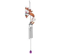 Lesser & Pavey Dog Wind Chime For Home & Office | Decorative Hanging Ornaments For Indoor & Outdoor | Desgined By Bright Eyes | Beautiful Musical Wind Chimes For Garden