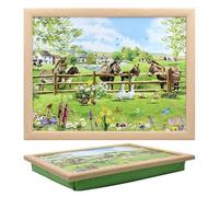 Lesser & Pavey Donkey Laptray | Bean Bag Trays With Padded Cushion | Suitable For Drinks, Food, Breakfast & Laptop | Lovely Designed Lap Tray For Home & Office - Macneil Studios