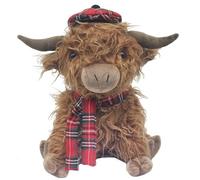 Lesser & Pavey Door Stops Highland Cow Doorstop Tartan for Home & Office | Stylish Wedges & Stoppers for Bedroom & Living Room | Reliable and Decorative Door Stops for Indoors & Outdoors Floors