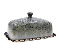 Lesser & Pavey Elements Reactive Glaze Butter Dishes for Kitchen & Home | Dishwasher Safe Butter Dish with Lid for Keep Butter Fresh | Durable BPA-Free Butterdish for Butter Storage