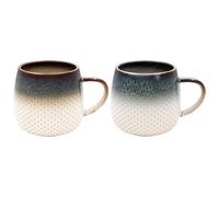 Lesser & Pavey Elements Reactive Glaze Mugs 2a Set of 2 Kitchen & Home | Stylish Tableware Mug Set of 2 for Every Occasion | Coffee Cup Set of 2 for Mens Gifts & Birthday Gifts for Women - LP74174