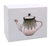 Lesser & Pavey Elements Reactive Glaze Teapot for Kitchen | Kitchen Accessories for Home | Without Tea Strainer Tea Pot | Durable Tea Pots for Home & Office