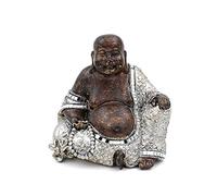 Lesser & pavey Exotic Art Buddha Ornament, Polyresin, Gold, 14.5 x 11.5 x 14 cm